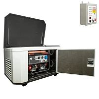 Генератор A-iPower A7000EAX в супертихом зимнем кожухе 1400SS RAL 7035 + блок автозапуска A-iPower 230 В, 50 А