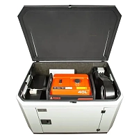 Генератор A-iPower A6000EAX в супертихом зимнем кожухе 1400SS RAL 7035 + блок автозапуска A-iPower 400 В, 25 А