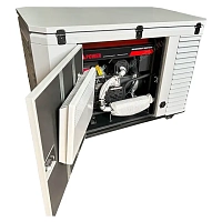 Бензиновый генератор FUBAG BS 11000 A ES в супертихом зимнем кожухе 1700SS RAL 7035
