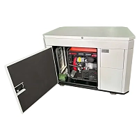 Бензиновый генератор A-iPower A17000TEAX в тихом зимнем кожухе 1600 RAL 7035 + блок автозапуска A-iPower 230В/400В 100А 8 ПИН
