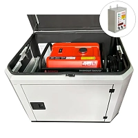 Генератор A-iPower A6000EAX в тихом зимнем кожухе 1200 RAL 7035 + блок автозапуска A-iPower 400 В, 25 А