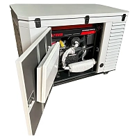 Бензиновый генератор A-iPower A17000TEAX в супертихом зимнем кожухе 1700SS RAL 7035 + блок автозапуска A-iPower 230В/400В 100А 8 ПИН