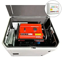 Генератор A-iPower A9000EAX в тихом зимнем кожухе 1200 RAL 7035 + блок автозапуска A-iPower 230В/400В 100А 8 ПИН