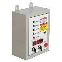 Генератор A-iPower A8000EAX в тихом зимнем кожухе 1200 RAL 7035 + блок автозапуска A-iPower 400 В, 25 А