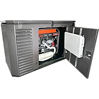 Генератор A-iPower A11000EAX в супертихом зимнем кожухе 1700SS RAL 8019 + блок автозапуска A-iPower 230В/400В 100А 8 ПИН